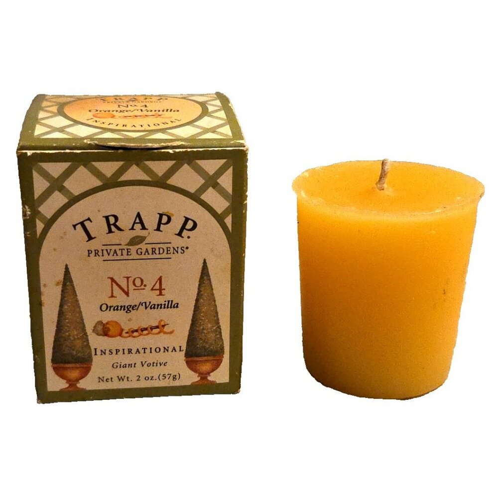 Trapp Giant Votive Candle No 4 Orange Vanilla in Box Inspirational